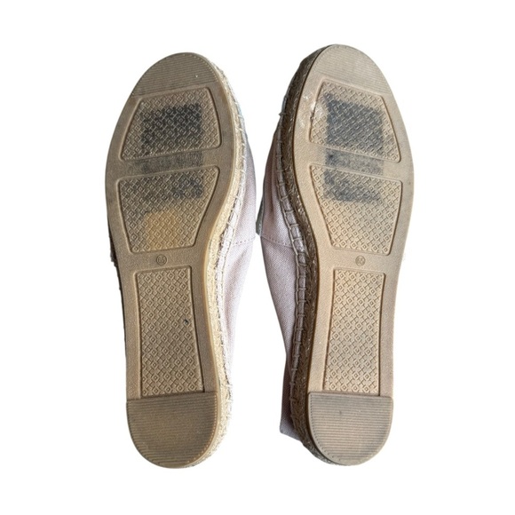 Tory Burch - Poppy Espadrille Flats Pink Canvas Double T Logo Sz 6.5 main image 7